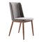Armen Living Wade Mid-Century Dining Chair in Walnut Finish and Gray Fabric, PK2 LCWDSIGR - alternate 1